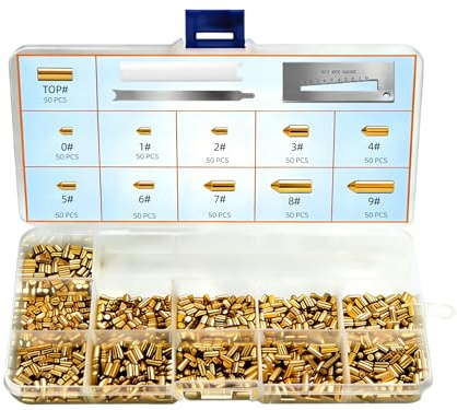 SC1 SC4 Keyway Rekey Kit Compatible with Schlage, Professional DIY Lock Rekeying Set for Home Security and Door Locks, Bottom Pins (0-9, 50 Each)