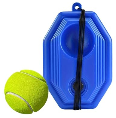 Tennisre - Reboundre, Soloövningsverktyg, Elastisk bollre, Självträningsutrustning | Tennisre för nybörjare Vuxna Barn Förbättrar svingnoggrannhet Reaktionshastighetsträning
