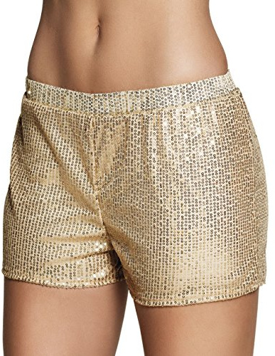 Boland paljett-hotpants storlek M