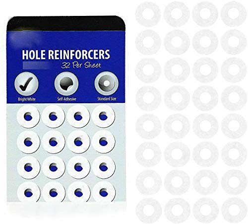 Vision4ever Self Adhesive Round Hole Reinforcers Punched Filing Paper Reinforce Filing