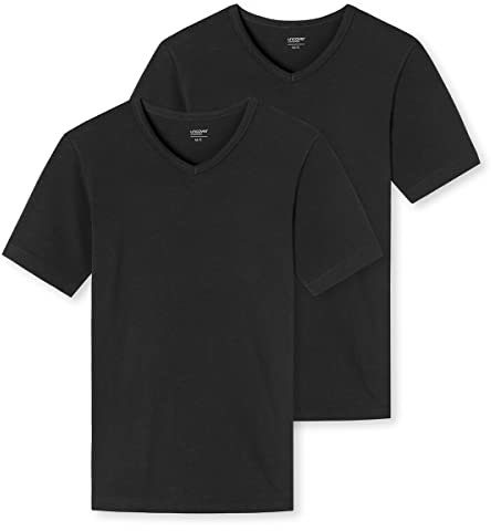 Uncover by Schiesser - Unterhemd/Shirt Kurzarm - 2er Pack (M Schwarz)