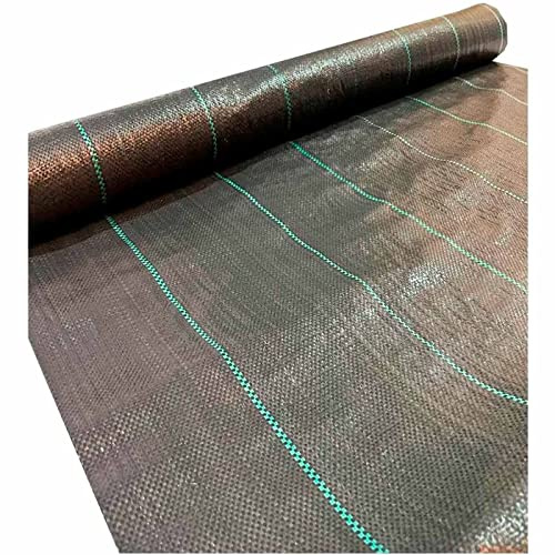 Acan Tradineur - Malla antihierbas, Rollo de Tela Protectora Permeable contra Malas Hierbas, Resistente al Desgaste y desgarro, contra UV (Negro, 1,5 x 50 m)