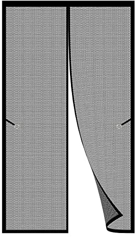 Zanzariera Magnetica Per Finestra 100 x 290 cm Con Nastro Magico Senza Foratura, Tenda Per Finestre, Nero