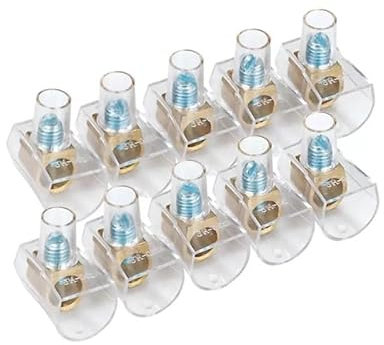 UNIVERSO CONFEZIONE 10 PEZZI MORSETTO FORBOX A CAPPUCCIO UNIPOLARE TRASPERENTE PER CAVI CON SEZIONE 6mm²