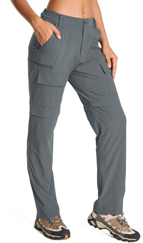Jessie Kidden Walking Trousers Women Hiking Convertible Zip Off Safari | Outdoor Quick Dry Lightweight Breathable UPF 50 Water Resistant Cargo Scout Pants Travel Fishing Backpacking Camping