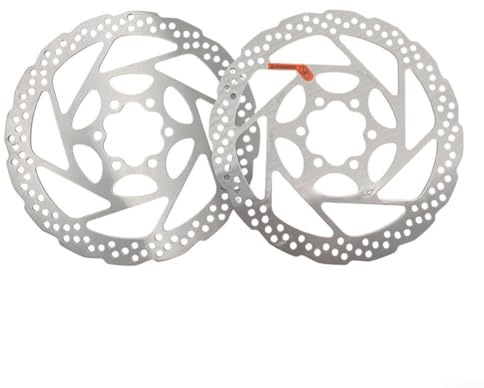 Frein à disque pour scooter Kukirin G2 16 cm en acier inoxydable avec six trous pour une meilleure dissipation de la chaleur et un freinage réactif (2 pièces, blanc)