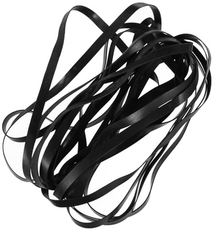 Angoily Courroies en Caoutchouc Noires Lot de 40 Absorbant Les Vibrations Stables et Solide pour Réparation D'enregistreur et Lecteur Cassette pour Usage Audio