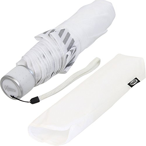 iX-brella Mini ultra light Taschenschirm Reflex Sicherheitsschirm - extra leicht - weiß