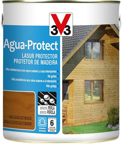 V33 - Protector decorativo agua protect roble dorado 0,75l