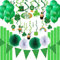 Easy Joy St.Patrick’s Day Dekoration Party Deko Klee Spiralen Kleeblätter Luftballons Grün Girlande