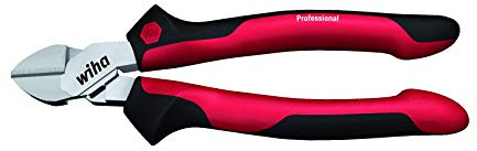 Wiha 43339 Professional mit DynamicJoint Seitenschneider, rot schwarz, 180mm