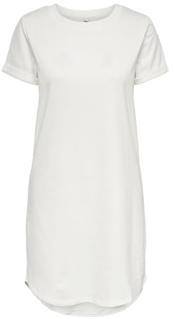 JdY JDYIVY Life S/S Dress JRS Noos, Robe Femme, Opacity, Cloud Dancer, Small