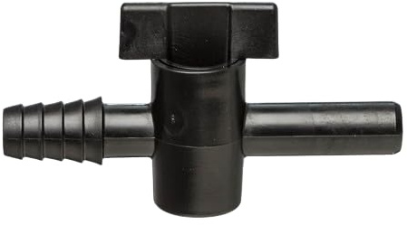 DIAH DO IT AT HOME in-Line Butterfly Tap for DIY Home Brewing & Winemaking - Conical Hose Connector fi 8.5-11.5mm - Professional Flow Control Valve for Beer, Wine & Cider Siphons