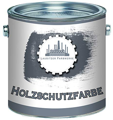 Lausitzer Farbwerke Peinture de protection traditionnelle pour bois Protection contre les intempéries Très couvrante et efficace du bois en blanc, beige, vert, rouge suédois, marron rouge, marron