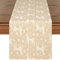 Yugarlibi Tischläufer Weihnachten Beige Leinen Modern Tischläufer Schmutzabweisend Hitzebeständig Tischdecke Waschbar Tischband mit Elchen Muster Tischdekor für Esszimmer Küche Fest 183x35cm