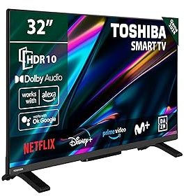 Toshiba 32WV2E63DG – 80 cm (32 tum) LED-TV – HD Ready 1366 x 768 – DTS Virtual:X – Smart TV – 2 x HDMI