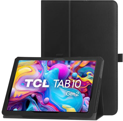HAIHUIPI TCL Tab 10 Gen 2 (8492A) - Funda protectora de piel sintética con correa de mano para tablet TCL 10L generación 2 versión 2023