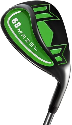 MAZEL Golf Wedge for Men & Women - Forged Lob Wedge,Escape Bunkers and Quickly Cuts Strokes Around The Green,High Loft Golf Club Wedge (Green, 68 Degree)