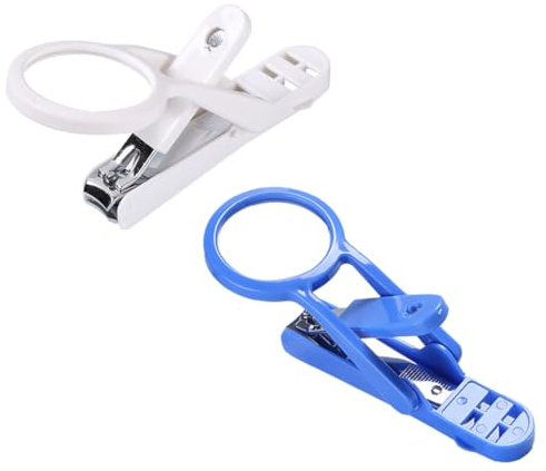 Gadpiparty 2pcs Pet Nail Clippers Portable Nail Cutters with Rotatable Magnifying Glass Precise and Safe Trimming Tool for Small Animals Grooming for Hamsters and Hedgehogs