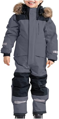Générique Combinaison Ski Enfant, Ensemble de Ski Hiver Veste et Pantalon de Hiver Chaud Tenue Plein Air Combi Fille Tenue Neige pour Fille Garçon Pantalon Enfant 10 Ans 3-12 Ans