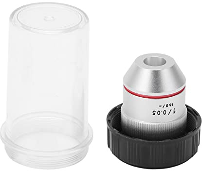 OPPWONG Achromatic Objective Lens 1X Ljusbild Parallell Optisk för Biologiskt Mikroskop Universal RMS-gänga