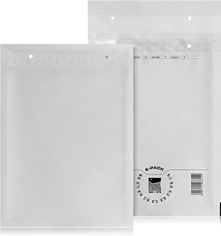 D4 100 St. Luftpolstertaschen Versandtaschen E-PACK D/4 Weiß 200×275 Luftpolsterumschlag