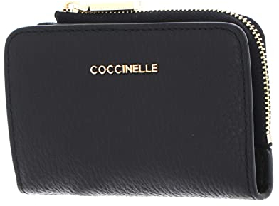 COCCINELLE Metallic Soft Credit Card Holder Noir