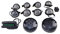 SERTPLAS Defender 10 Stück LED Scheinwerfer, Deluxe LED Rauchglas Leuchten, Led Blinker, Lampe Upgrade Light Kit Für Land Rover Defender 1990-2016 90/110