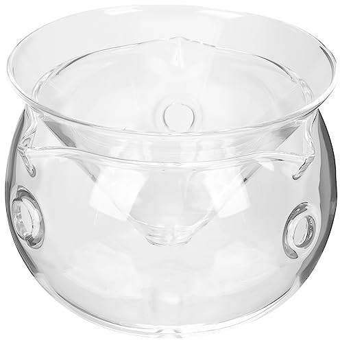 HEMOTON 1 Juego Ensaladera De Hielo Seco Vasitos para Helados Plato Fuente De Servir Refrigerada Fuente para Servir Helada Tazón Enfriador De Champán Martinis Vidrio Cocinando Placa