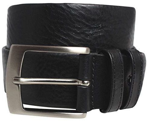 BELTINGER Geldgürtel aus hochwertigem Nappa-Leder 4 cm | Tresor-Gürtel für Damen Herren 40mm | Leder-Gürtel mit Geheimfach 4 cm | Schwarz 105cm