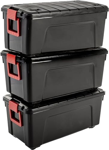 Solent Plastics Power Box 75 Litre Storage Trunk with Wheels