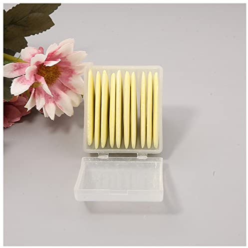 SHUOCONG 10Pcs Colorful Erasable Tailors Chalk Fabric Sewing Marker Clothing Pattern DIY Needlework Accessories Tool(Yellow)