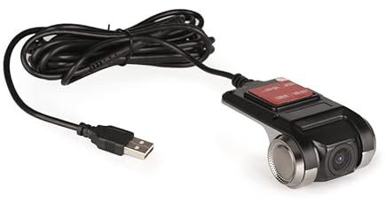 Erisin Dash Cam Impermeabile 150° HD 1080P Dash Camera DVR Registratore Auto per Android Autoradio Visione Notturna Auto USB DVR Registratore Video con Assistenza alla Guida Supporto Max 128GB