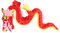 Alasum 3st Drachenpuppenmaskottchen Chinesisches Drachenspielzeug Drachen-Maskottchen-Spielzeug Drachenplüsch 2024 Jahr des Drachenmaskottchens Kuscheltier Drache Pp Baumwolle Rot