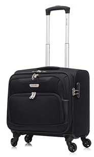 Skylark Lightweight Laptop Bag with Quick-Rolling Wheels and Easy-Access Front Pocket - fits Laptops up to 16 inch (40 cm), Black