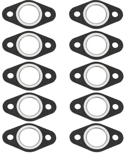 OTOTEC Guarnizione Collettore di Scarico da 10 Pezzi ID 25 Mm Guarnizione di Riduzione del Rumore del Silenziatore Compatibile con Scooter A 2 Tempi da 50 CC Motociclette Compatibile con MBK Booster