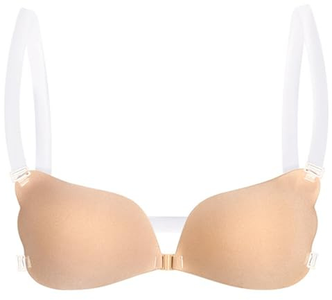 Rdxanc Sticky Backless Push up Bras Strapless Adhesive Bra Reusable Silicone Bra Invisible Lifting Adhesive Bra for Womens