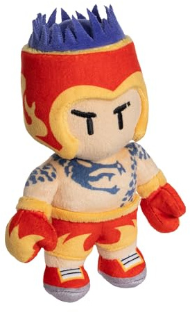 Bizak Stumble Guys Peluche 16,5 cm, Hot Gloves Mcloyd Personaggi del videogioco di demolizione, 6 personaggi epici, giocattolo morbido e abbracciabile, ideale per tutte le età, (64117260-2)