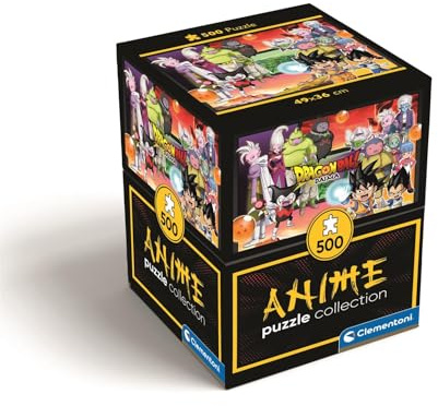Clementoni Jigsaw Puzzle 500 pieces, Dragonball, Puzzle for Adults 14-99 Years, Compact box, Made in Italy, 35604