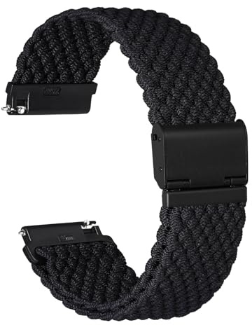 Ayadoo Cinturino per Orologio in Nylon Intrecciato, Cinturini per Orologi a Sgancio Rapido, Fibbia Regolabile, 16mm 17mm 18mm 19mm 20mm 21mm 22mm