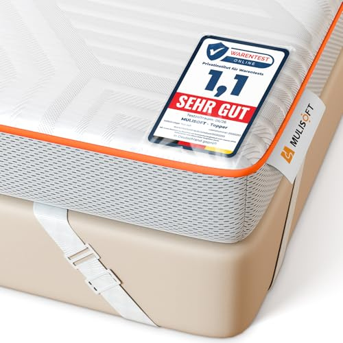MULISOFT Topper Viscoelástico 90x200 cm H3/H4 7,5 cm Espuma Memory Gel