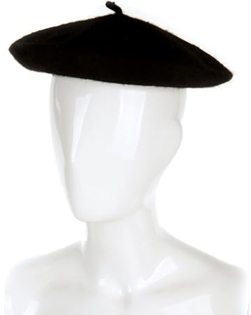 Deiters Baskenmütze de luxe schwarz one size