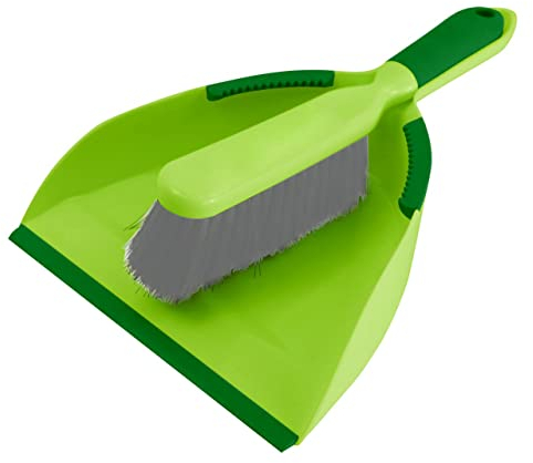 TrendLine Kehrgarnitur mit Handfeger grün Handbesen Schaufel Besen