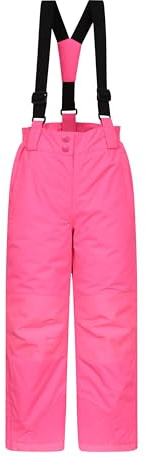 Mountain Warehouse Honey Kids Snow Pants - Snowproof Childrens Trousers, Water Resistant Rain Pants with Zipped Pockets - for Sports, Skiing Holidays, Snowboarding Diva Pink Teen Size 13 Years
