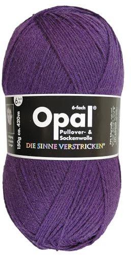 Frida's Wollhaus Opal 7902 7902 - Ovillo de lana para calcetines, 150 g, 6 capas, monocolor, 9 colores