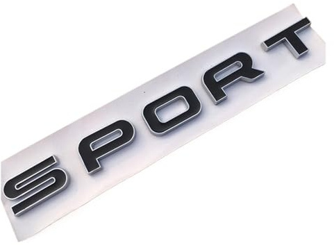 NIBOTT Style de Voiture ABS Noir Argent Sport Lettres emblème Voiture Coffre arrière Badge Autocollant adapté Fit for Land Range Rover SV autobiographie découverte
