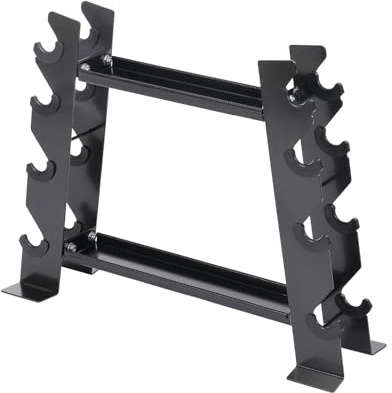 Hantelställ hantelställ Dumbbell Rack – max. Lastkapacitet: ca 150 kg, hantelhylla gym, kontor, vardagsrum, balkong