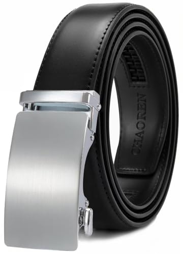 CHAOREN Cintura Da Uomo In Pelle, Cintura Automatica, Senza Fori, Larghezza 35 mm, Misura Personalizzata