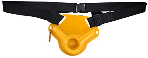 equlup Angel Bauch gürtel Unterstützung, Angel gürtel Tragbarer Sea Rod Bauch gürtel Verstellbare Stangen unterstützung Zubehör Gürtel Angel Werkzeuge für Boots Fische (Gelb)