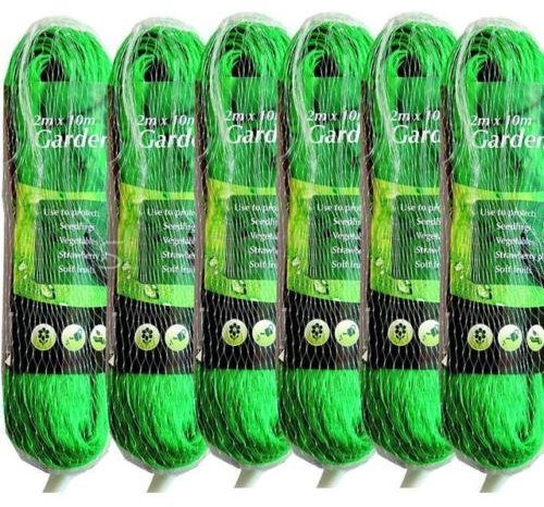 LIVIVO Garden Netting 2m x 10m (Set of 6) – Heavy-Duty Woven Mesh for Pest Control, Plant & Crop Protection – Net Covers for Vegetables, Seedlings, Fruit Trees, Raised Beds & Ponds